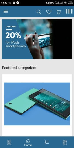 تصویر  اپلیکیشن موبایل xamarin فروشگاه ناپ کامرس (iOS/Android)