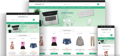 قالب فروشگاهی Universe ناپ کامرس - ظاهر2