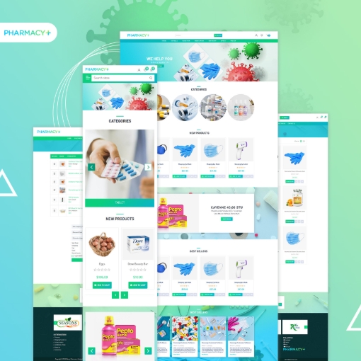 قالب فروشگاهی Pharmacy - نمونه 2