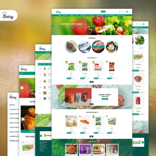 قالب فروشگاهی Berry - نمونه 1