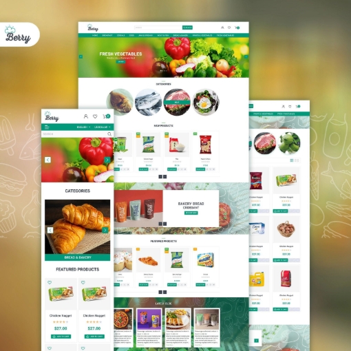 قالب فروشگاهی Berry - نمونه 2